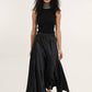 Valentine Skirt in Thick Black Satin