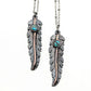 Feather pendant necklaces with turquoise, 8c7dc755...jpeg