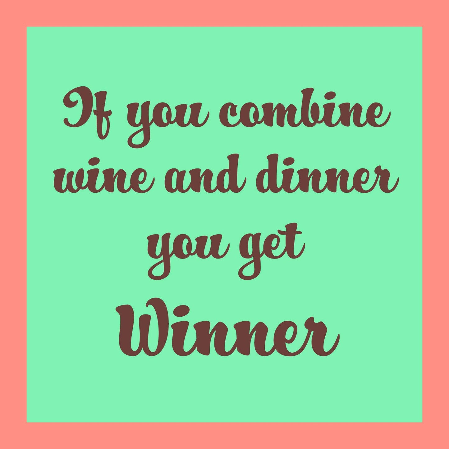 CARD Winner | Funny Party Gift | Kitsch Greeting Cards