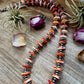 NFR Collection Necklace – 6mm Sterling Silver Pearls with 16mm Spiny Oyster – 38"
