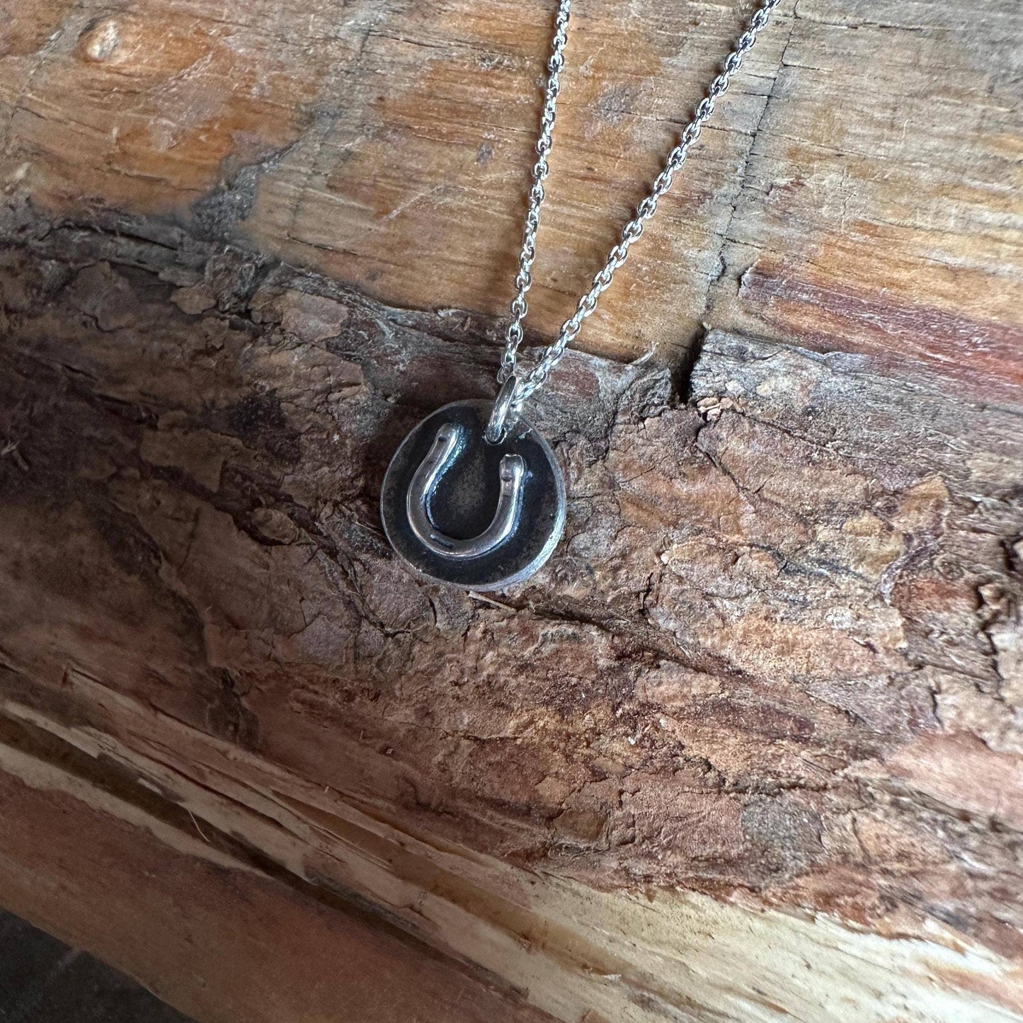 Horseshoe Cutie Sterling Silver Coin Necklace – Petite Lucky Charm