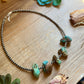 Chunky Green Turquoise Nugget Necklace – 19" Plus Extender
