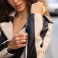 Armilla CF Leather Jacket, Black and Beige