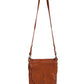 B185-HB brown leather crossbody bag