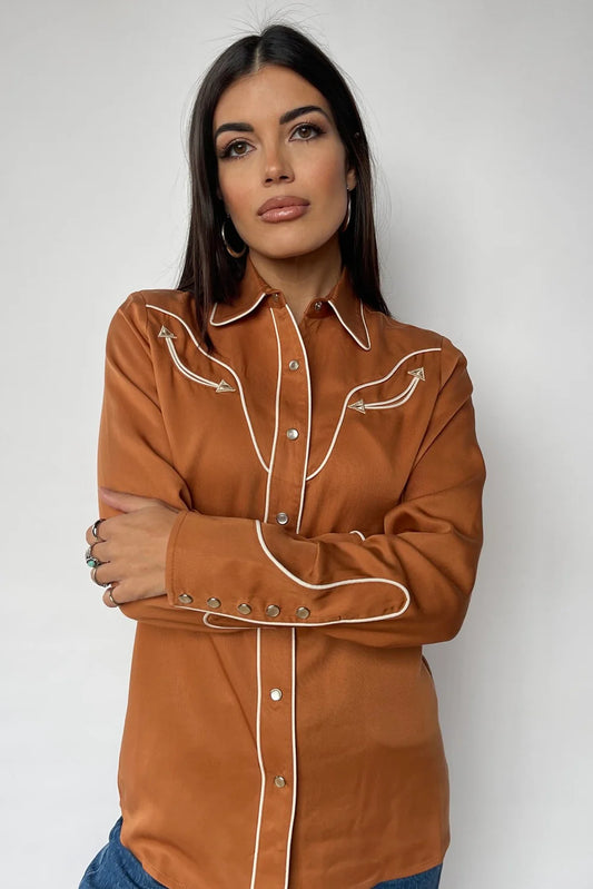 H Bar C San Fernando Women's Shirt Burnt Orange