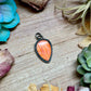 FREE Sterling Silver Necklace + MJ Orange Spiny Oyster Teardrop Charm
