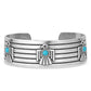 BC4905 Thunderbird Cuff Bracelet with Turquoise