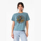 Bourbon Cowgirl Logo Boxy Vintage Denim T-Shirt