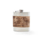 Whiskey flask with Mark Twain quote (BW101__3)