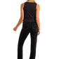 Woman in black jeans and tank top, BW20T05260---B