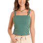 Green tank top with buckle straps - BW20T06283