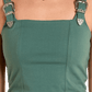 Green dress with buckle straps - BW20T06283
