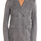 Silver double-breasted blazer BW96T05280