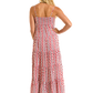 Cowgirl in red patterned maxi dress, BWD0R06320