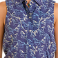 Blue horse print sleeveless shirt