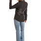 Woman in black shirt, jeans, and cowboy hat. BWN2S03703---B.