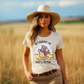 Woman in Bet Against Me tee shirt