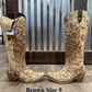Kendra Brown Cowhide Tall  Boots | Pelo Granizo by Liberty Black