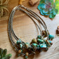 Chunky Green Turquoise Nugget Necklace – 19" Plus Extender