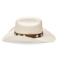 CSHTHO-304081 Cowboy Hat - White with Brown Band