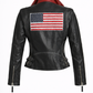 Betsy RF Leather Jacket, Black.