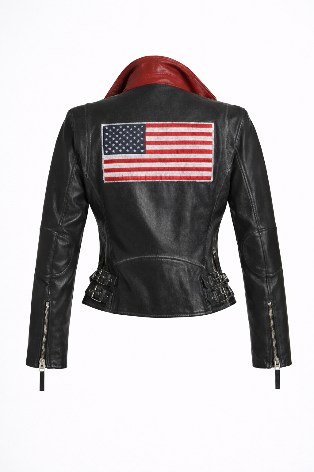 Betsy RF Leather Jacket, Black.