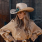 Woman wearing Country With a Flair Silverbelly hat.