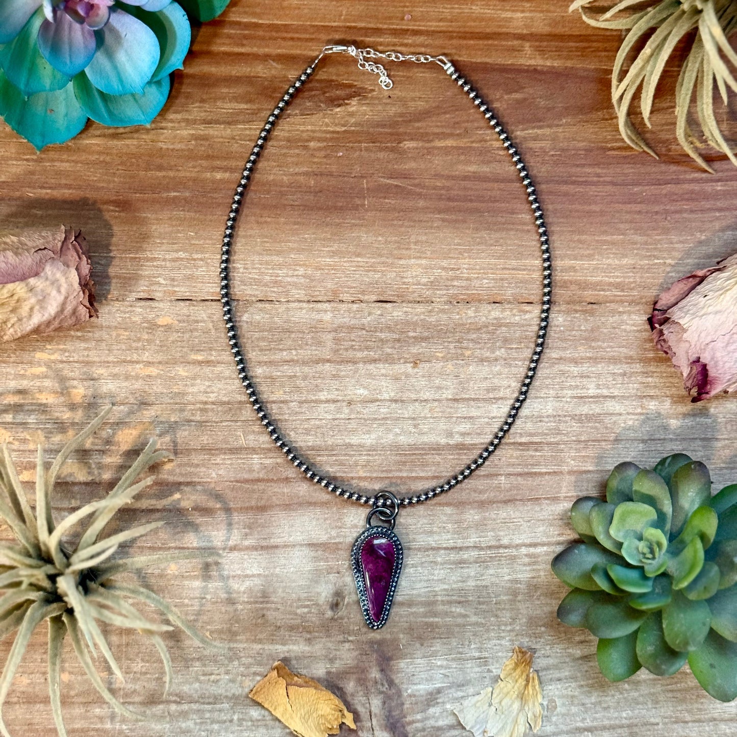 FREE Sterling Silver Pearl Necklace + MJ Purple Spiny Oyster Pendant