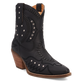 Precious Leather Black Bootie Ankle Boot by Dingo