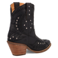 Precious Leather Black Bootie Ankle Boot by Dingo