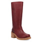 Red leather tall boot DI2287-608