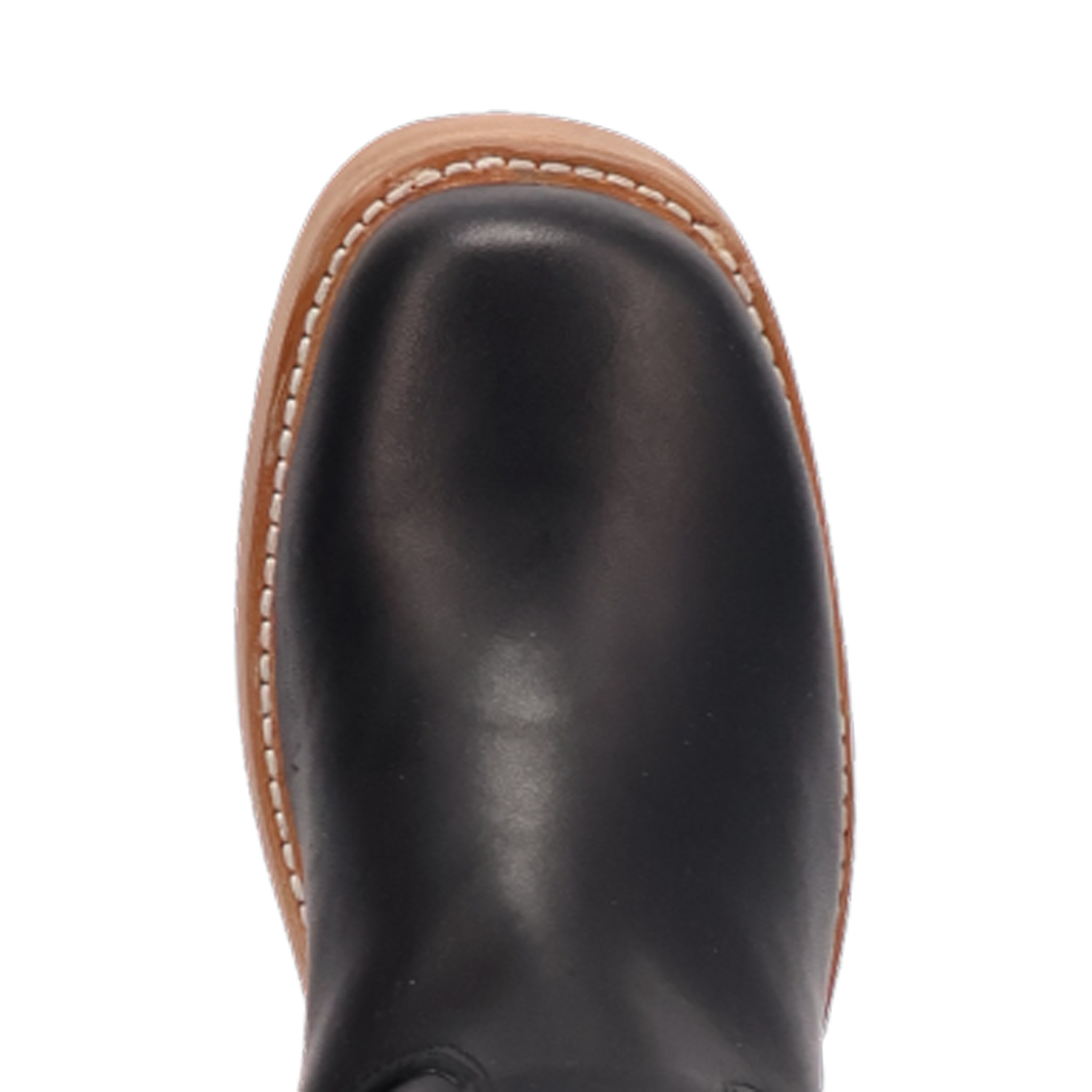 DI2287-BK_6 Black Leather Boot Top View