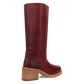 Red leather knee-high boots, DI2287-RD16_10
