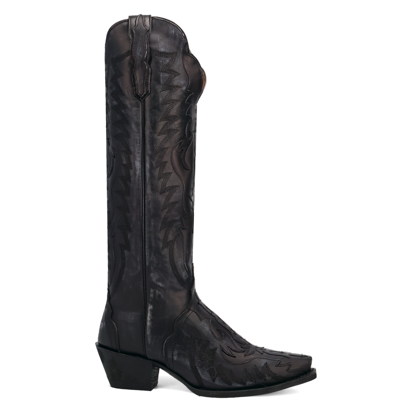 Hallie Leather Boot in Black Cowboy Boot by Dan Post