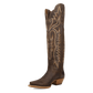 Prairie Dancer Brown Leather Fringe Women's Cowboy Boot by Dan Post
