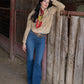 Woman in denim and fringed jacket, DSC_2418-6