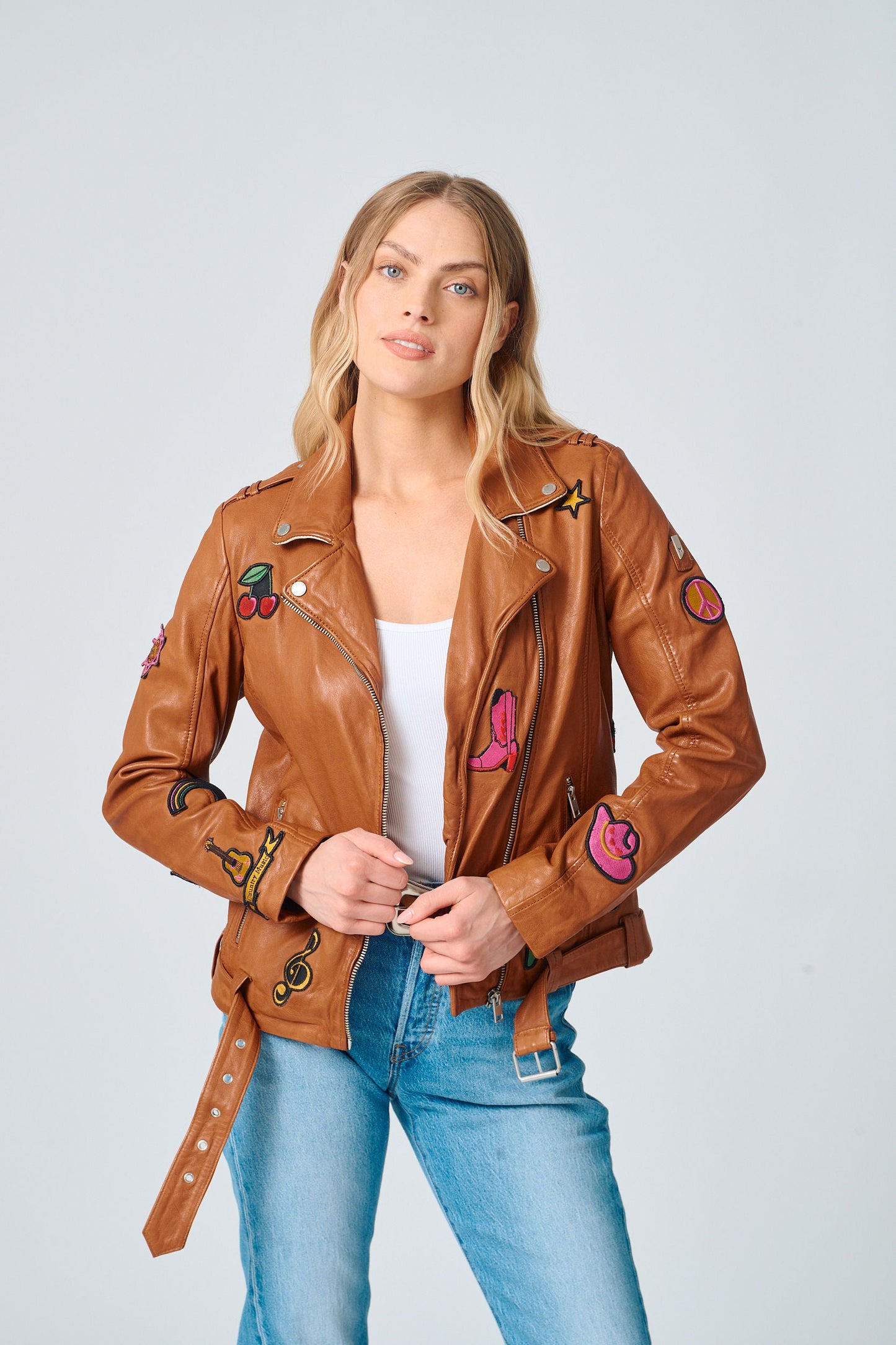 Nicole RF Leather Jacket