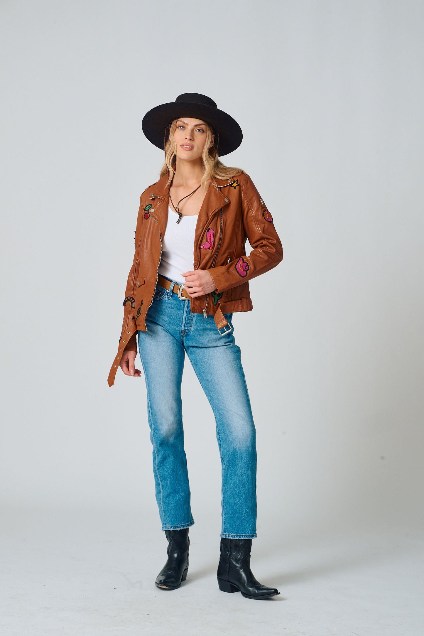 Nicole RF Leather Jacket