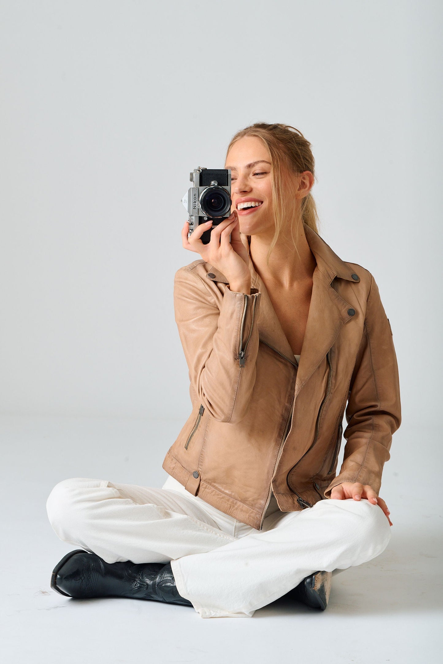 Fayola RF Leather Jacket