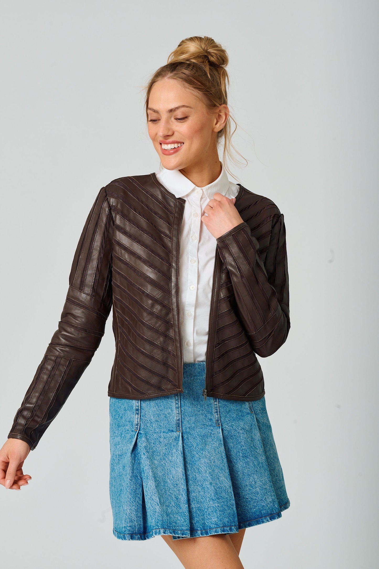 Tila RF Leather Jacket