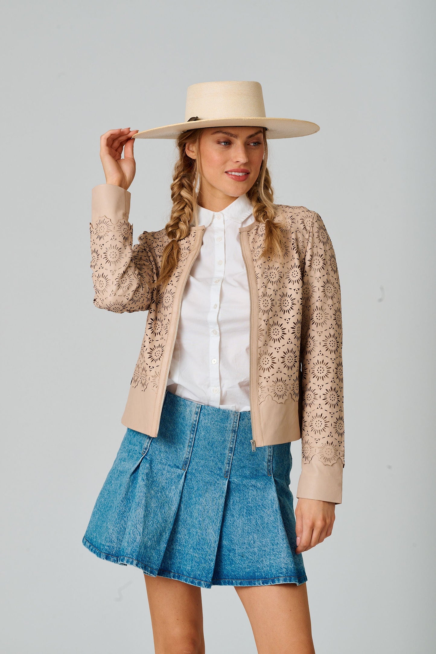 Lacey RF Leather Jacket