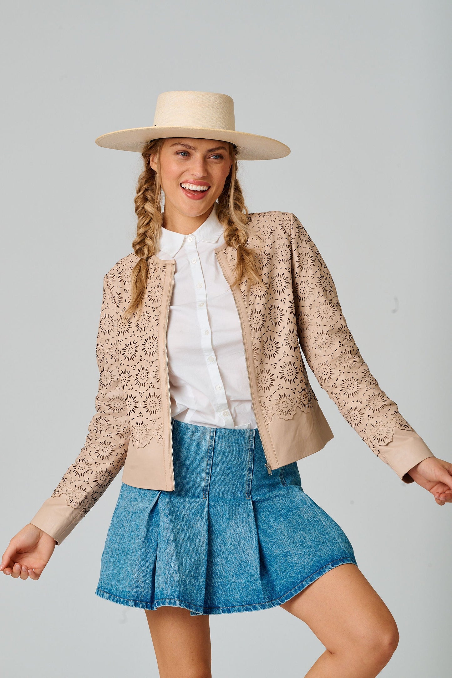 Lacey RF Leather Jacket