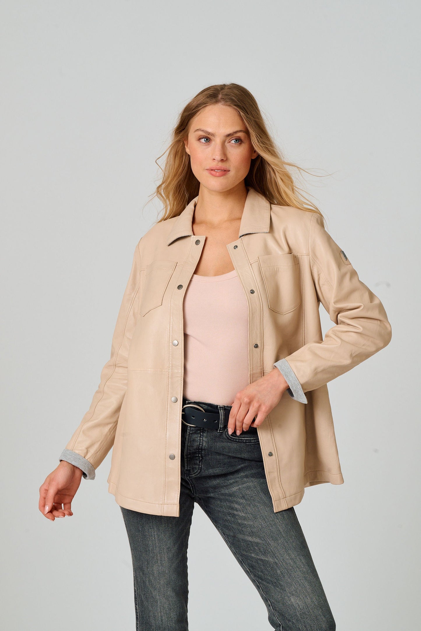 Nadya CF Leather Jacket