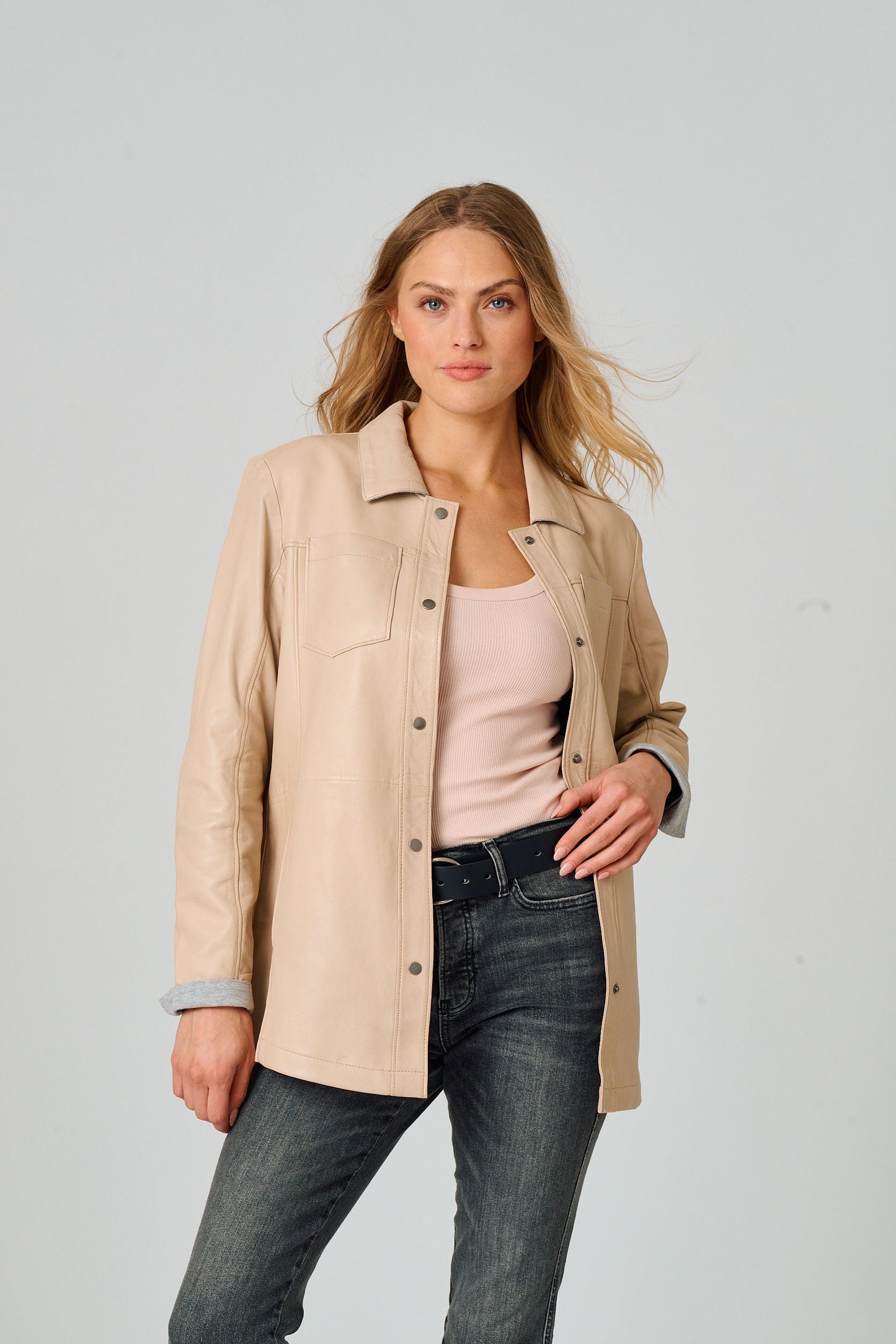 Nadya CF Leather Jacket