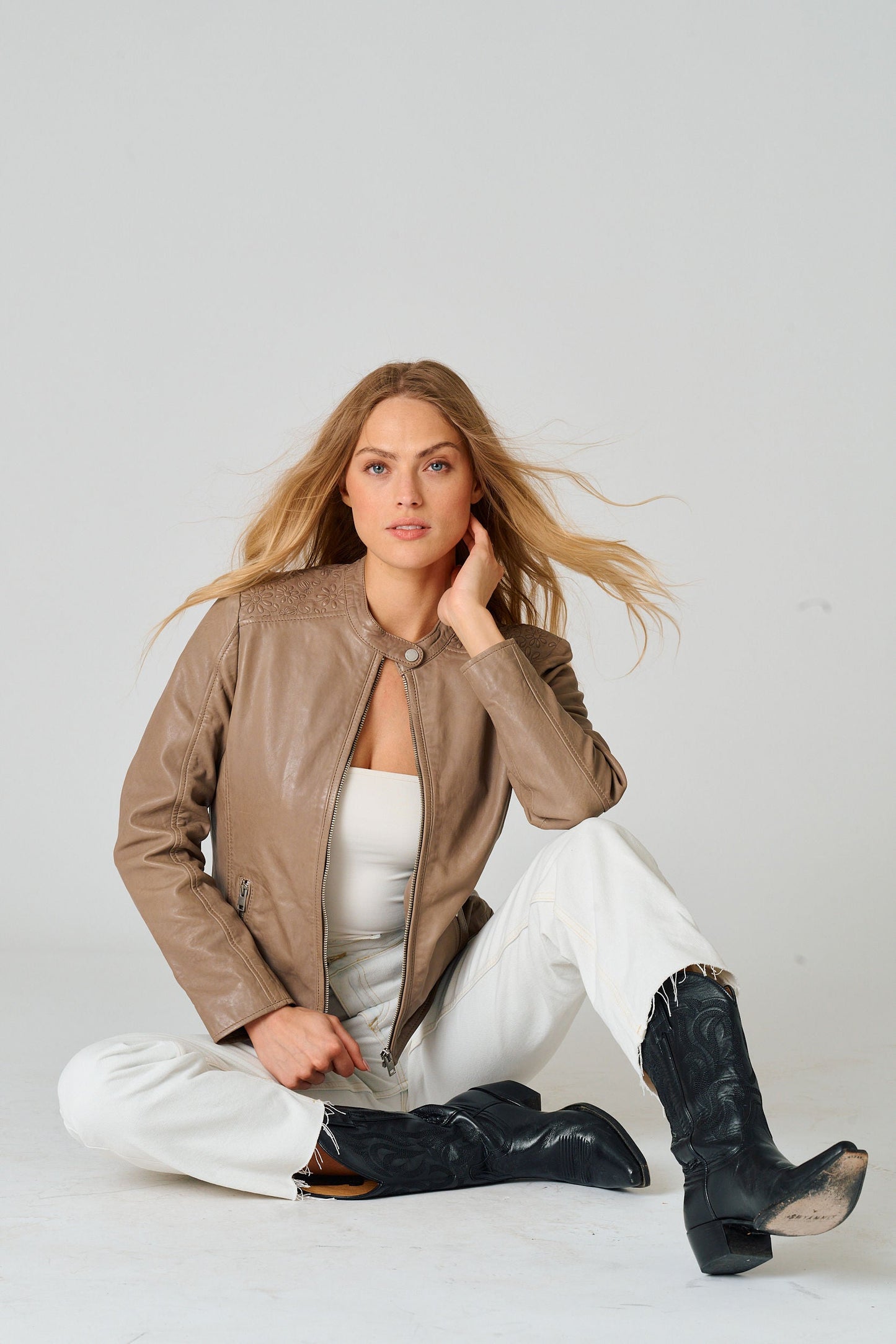 Lily RF Leather Jacket