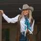 Cowgirl in a hat smiling, DSC_8033