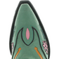 Turquoise Old Gringo Wagon Wheel boots toe detail
