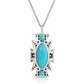 E-Bynder-NC5353 Turquoise Pendant Necklace