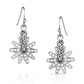 ER5823 Starburst Earrings with CZ Crystals