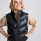 Ellen OS Leather Vest - Reversible